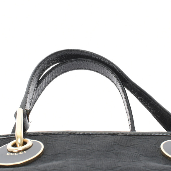 Gucci Mini Black Gold Hardware GG Canvas Handbag - Picture 4 of 14